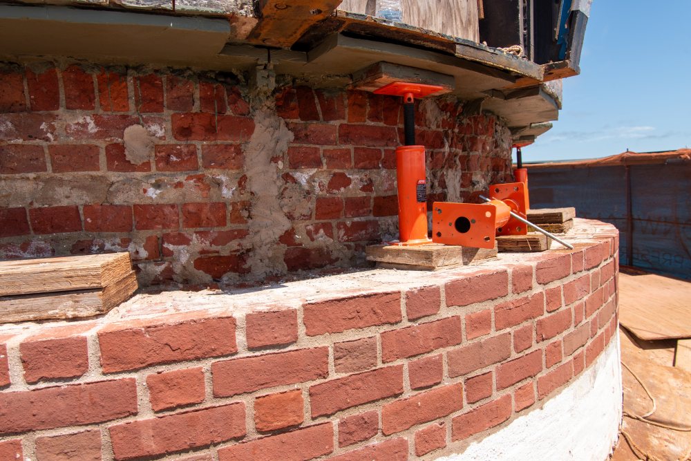 New masonry ready for rebar